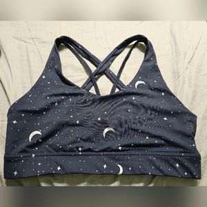 Maven Thread Navy Moons Criss Cross Sports Bra XXL